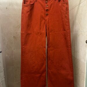 Women's Flare & Wide Leg Jeans in Rust